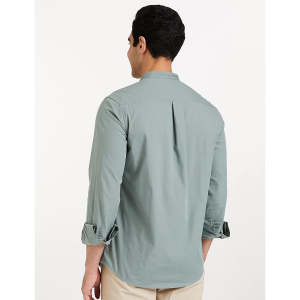 Symbol Men's Cotton Shirt | Chinese Collar | Casual | Plain | Full Sleeve | Summer - Regular Fit (Available in Plus Sizes)