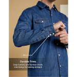 Symbol Premium Men's Casual Cotton Denim Shirt | Regular Fit | Available in Plus Sizes
