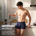 Trunks for Man Cotton Underwear for Men Breathable Anti Roll Waistband