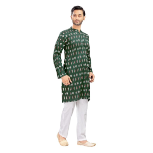Studio Shringaar Men's Cotton Relaxed Fit Straight Kurta
